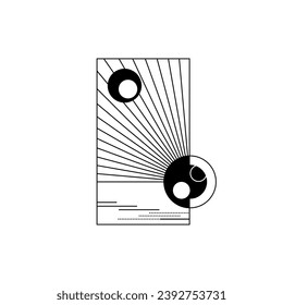 
Sun And Moon View On Earth