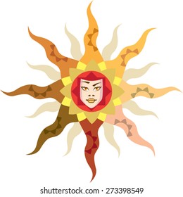 Sun Mother Nature abstract