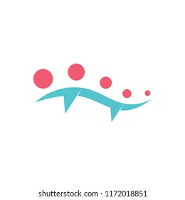 sun motion waves symbol logo vector