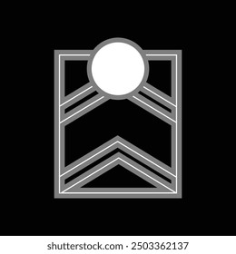 sun mountain Logo Design Template Element