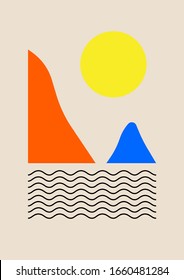 it's the sun, mountains and the sea