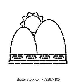 Sun and mountains symbol