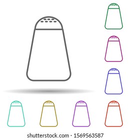 The sun multi color icon. Simple thin line, outline vector of web icons for ui and ux, website or mobile application