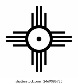 sun native american symbol vectors