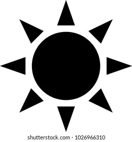 Sun nature icon