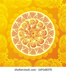 Sun nature pattern background vector illustration