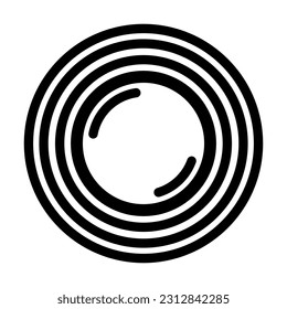 vectores de icono de la línea solar de verano de la naturaleza solar. signo de luz solar de verano de la naturaleza solar. símbolo de contorno aislado ilustración negra