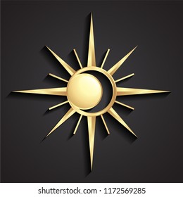 Gold Sun Logo Images Stock Photos Vectors Shutterstock