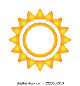 sun neon style logo vector isolated