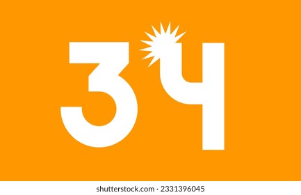 Sun Number Logo White Day Fresh Modern