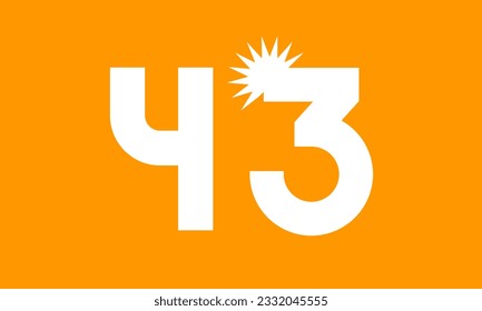 Sun Number Logo White Day Fresh Modern
