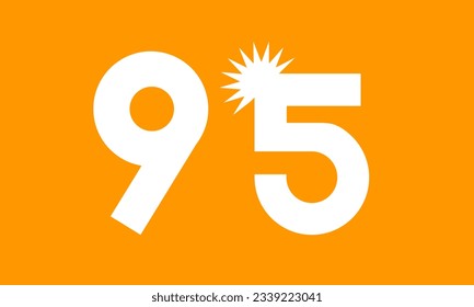 Sun Number Logo White Day Fresh Modern