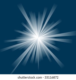 Sol en un cielo azul - fondo de verano