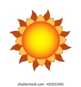 Big Sun Cartoon Stock Vector (Royalty Free) 1266130228 | Shutterstock