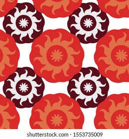 Sun on a white background. Ancient style. Vector. White background. Pattern.
