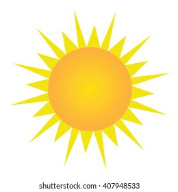 Sun Orange Yellow Gradient Yellow Sun Stock Vector (Royalty Free ...