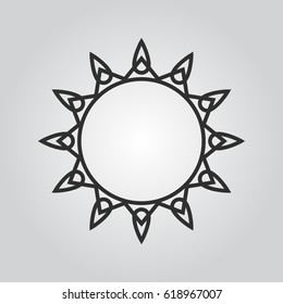 sun outline icon