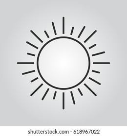 sun outline icon