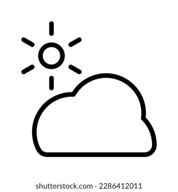 sun outline icon, summertime, sunny day icon, summer design elements, hot weather, sunlight icon outline black and white