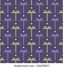 sun and palm trees pattern