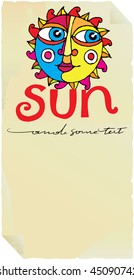 sun paper label