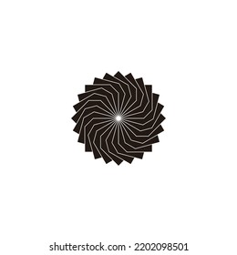 Sun, papers geometric symbol simple logo vector