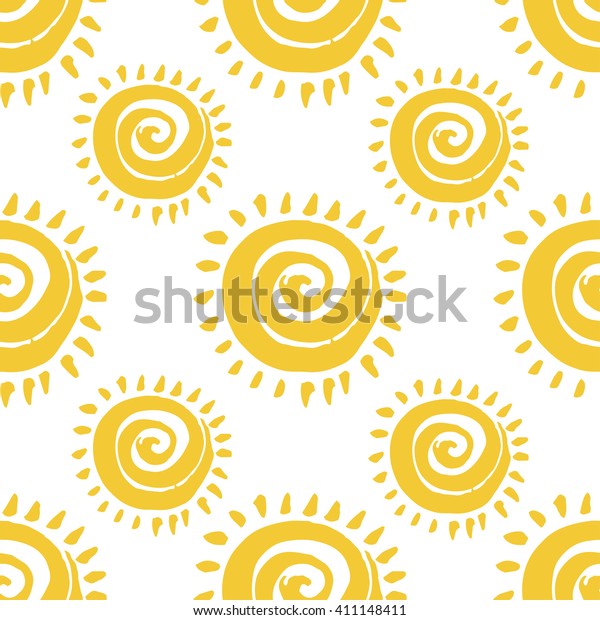 Sun Pattern Stock Vector (Royalty Free) 411148411