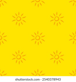 sun pattern background. hand drawn sun pattern background. childish pattern background. sun pattern for kids background.