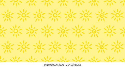 sun pattern background. hand drawn sun pattern background. childish pattern background. sun pattern for kids background.