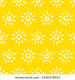 sun pattern background. hand drawn sun pattern background. childish pattern background. sun pattern for kids background.