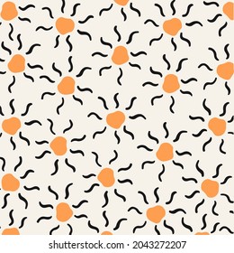Sun Pattern Background. Social Media Post. Vector Illustration.