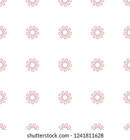 sun pattern repeat seamless on white background. Editable line sun icons from family collection.  icon for web and mobile.