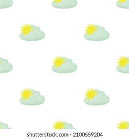 Sun pattern seamless background texture repeat wallpaper geometric vector