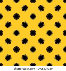 Sun pattern seamless vector repeat geometric yellow for any design