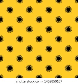 Sun pattern seamless vector repeat geometric yellow for any design