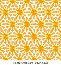 Sun Pattern for summer in vector background