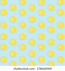 sun pattern vector template background