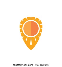 Sun Pin Logo Icon Design