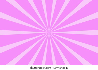 Sun pink Burst Retro Background Vector .