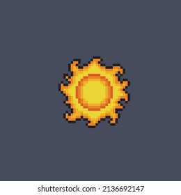 Sun Pixel Art Style Stock Vector (Royalty Free) 2136692147 | Shutterstock