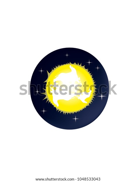 Sun planet icon in the\
Solar system