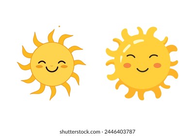 sun planet space illustration set, sun planet vector set