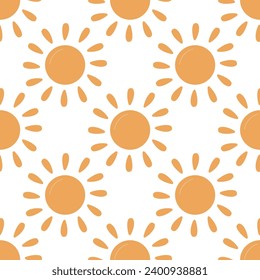 sun planet star eco bio zero waste pattern textile vector illustration