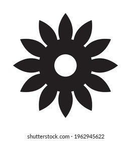 Icono vectorial de estilo de glifo de planta solar que puede modificar o editar fácilmente 