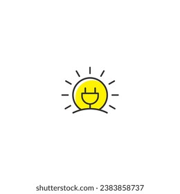 sun and plug energy logo