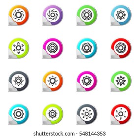 Sun pointer on the color icons for your design