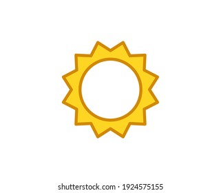 Sun premium line icon. Simple high quality pictogram. Modern outline style icons. Stroke vector illustration on a white background. 