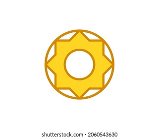 Sun premium line icon. Simple high quality pictogram. Modern outline style icons. Stroke vector illustration on a white background. 