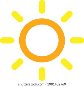 icono de diseño de símbolo solar