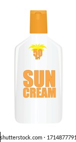 Sun protect cream. vector illustration
